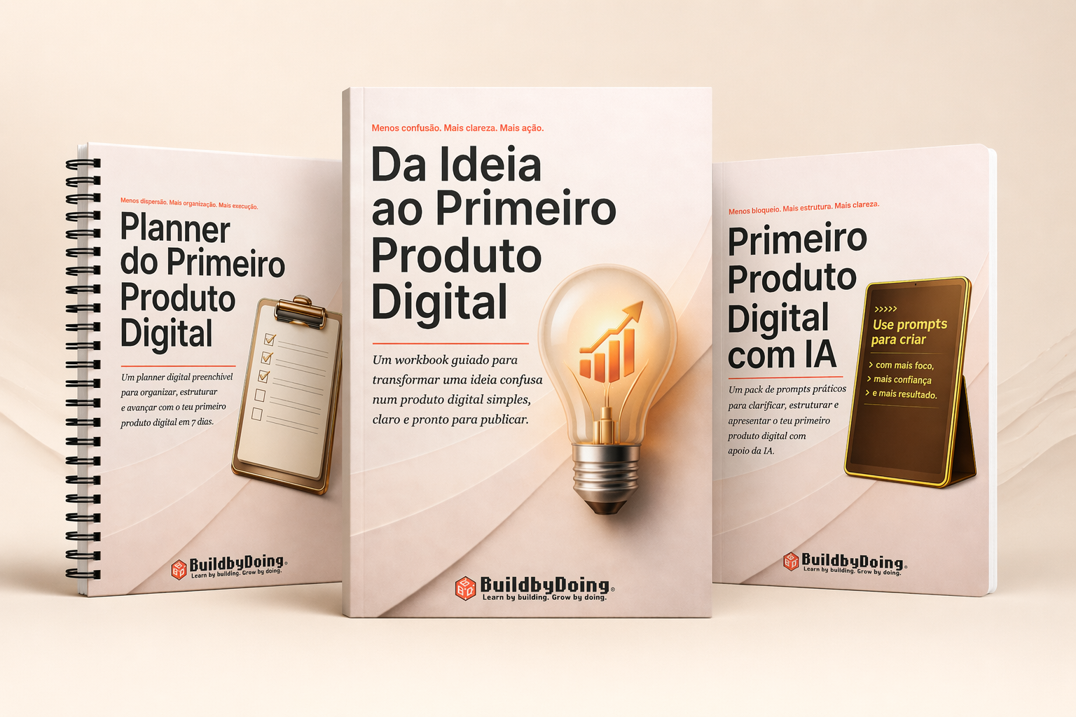 Mockup do Kit Essencial BuildByDoing